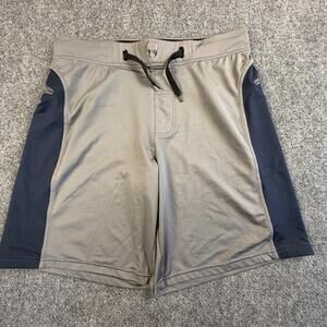 Hylete Men's Athletic Shorts Medium Gray and Navy